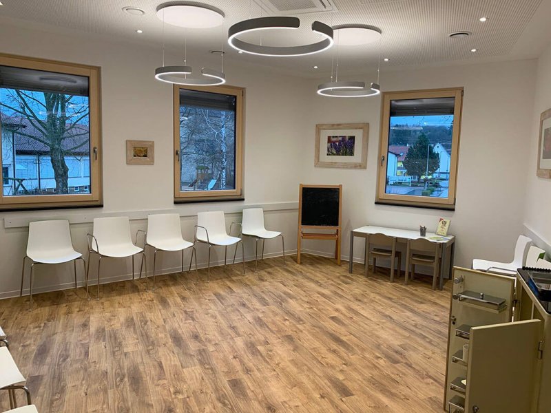 Wartezimmer im Gesundheitszentrum
